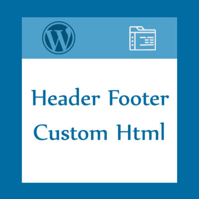 Header Footer Custom Html