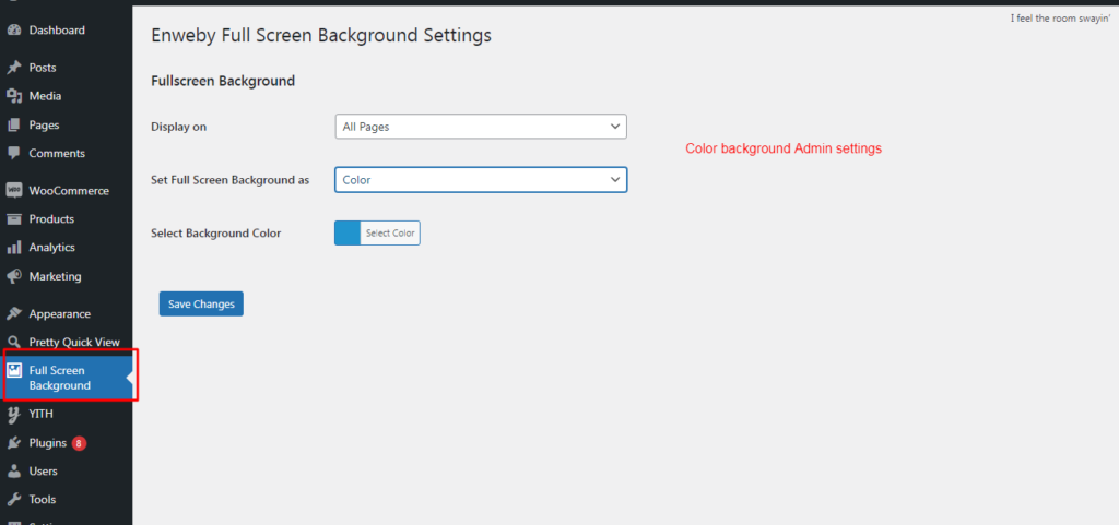 Fullscreen Background Pro
