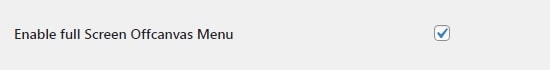 Enable fullscreen offcanvas menu